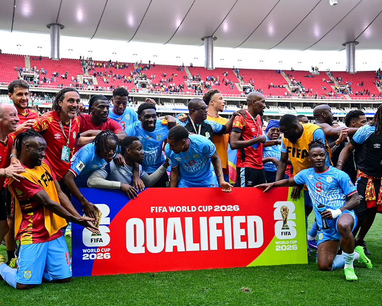 High-resolution images of the Congo national football team for the FIFA World Cup 2026, including official squad photos and player portraits.