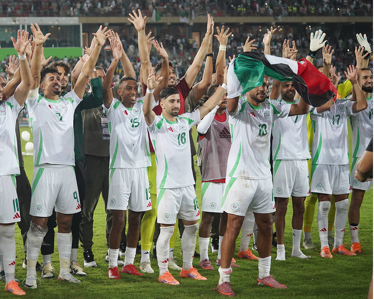 High-resolution images of the Algeria national football team for the FIFA World Cup 2026, including official squad photos and player portraits.