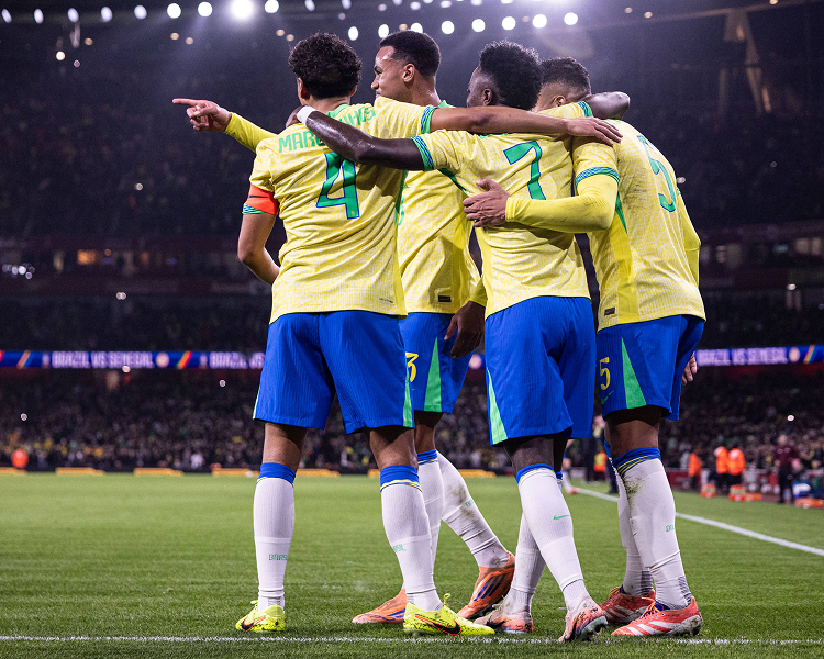 High-resolution images of the Brazil national football team for the FIFA World Cup 2026, including official squad photos and player portraits.