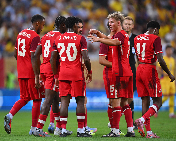 High-resolution images of the Canada national football team for the FIFA World Cup 2026, including official squad photos and player portraits.