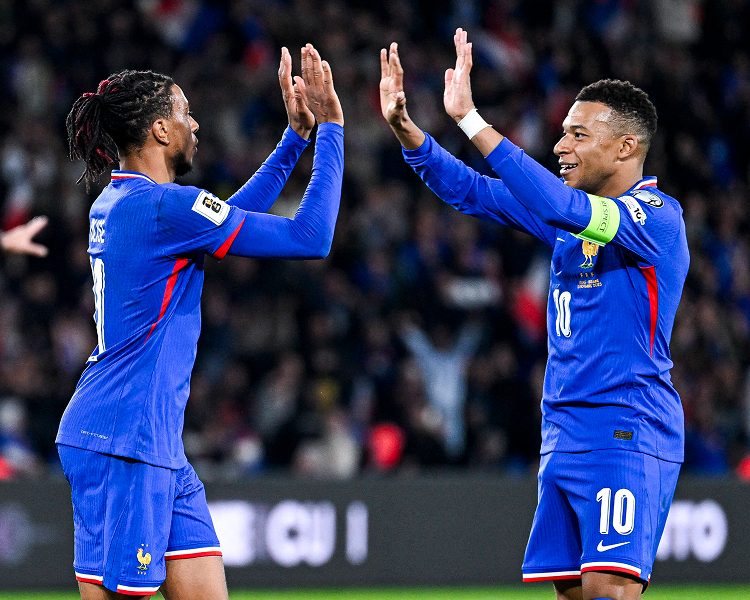 High-resolution images of the France national football team for the FIFA World Cup 2026, including official squad photos and player portraits.