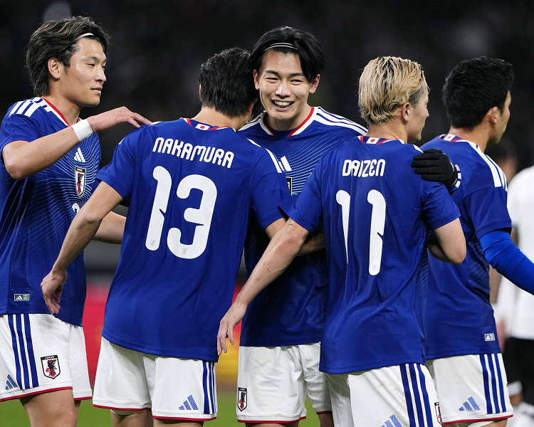 High-resolution images of the Japan national football team for the FIFA World Cup 2026, including official squad photos and player portraits.