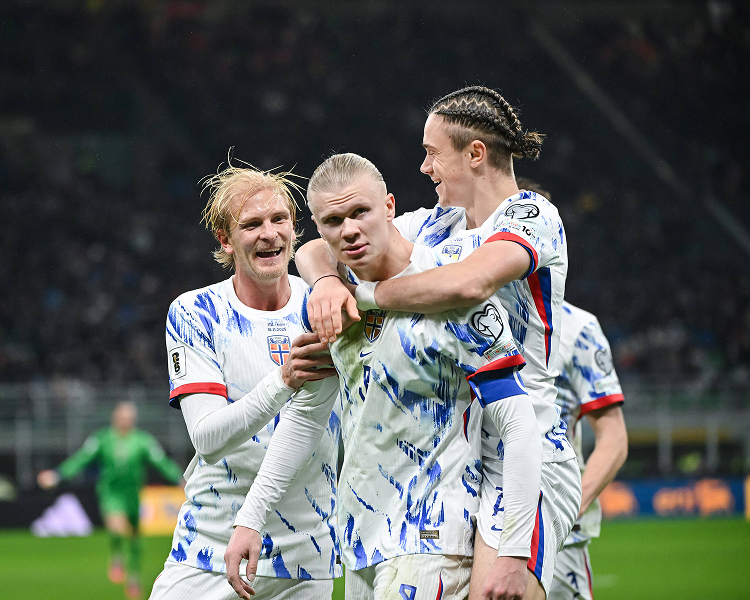High-resolution images of the Norway national football team for the FIFA World Cup 2026, including official squad photos and player portraits.