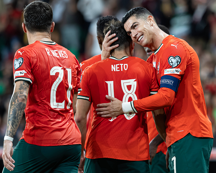 High-resolution images of the Portugal national football team for the FIFA World Cup 2026, including official squad photos and player portraits.