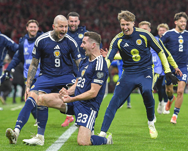 High-resolution images of the Scotland national football team for the FIFA World Cup 2026, including official squad photos and player portraits.