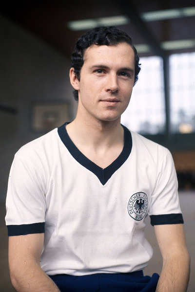 Premium archive photography of German football legend Franz Beckenbauer leading his national team at the men's World Cup (1964–1983).